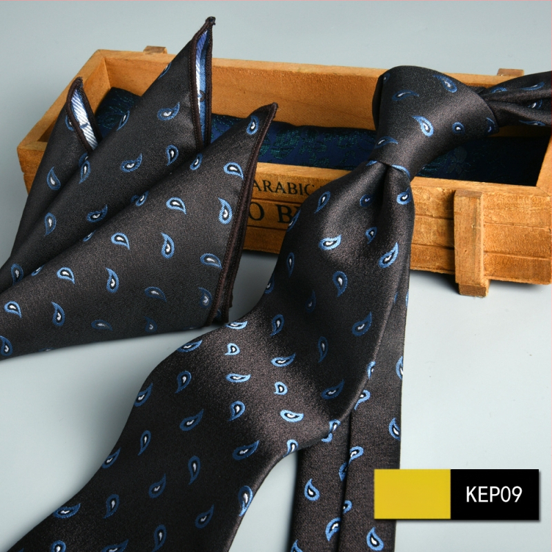 Vyriškas oficialus verslo kaklaraištis, dviejų dalių kostiumas, gėlėtas, 7,5 cm, rankomis plaktas, naujas, sandėlyje, žakardo, Šengdžou