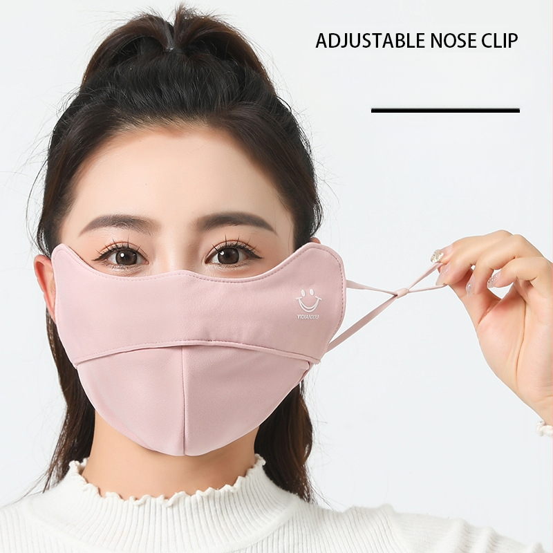 2024 m. rudens ir žiemos šilta kaukė moterims, trimatė akių apsauga, kampu atsidaranti, šalčiui atspari, vėjui atspari, kvėpuojanti lauko makiažo kaukė