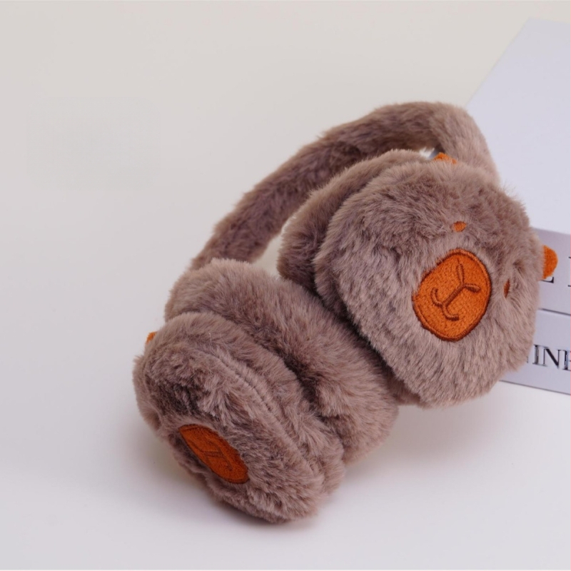 Animacinis mielas pliušinis Kappi Bala žieminis šiltas ausų vėrinys super mielas naujas žieminis šalčiui atsparus antifrizas