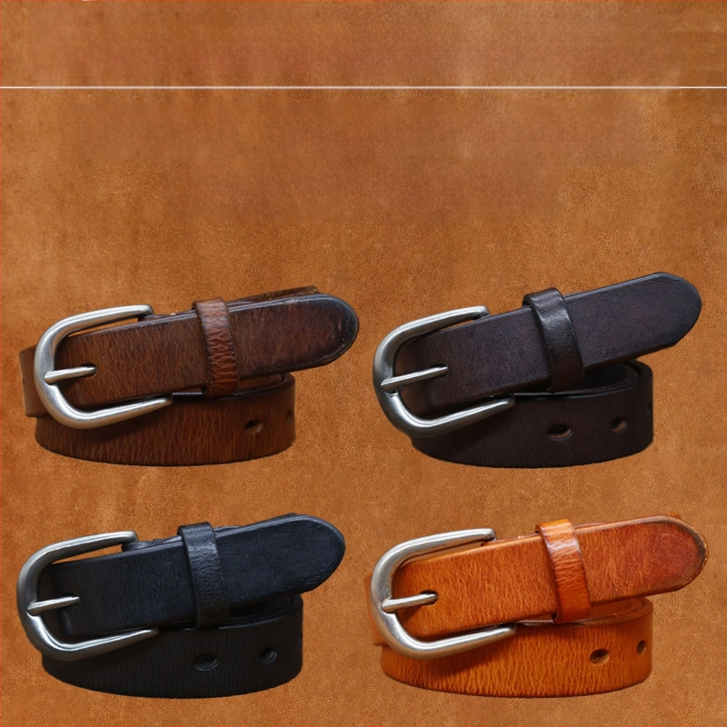 Vintage öv Női divatos, mindenhez illő, dekoratív vékony öv, szélálló, egyszerű fekete, hétköznapi, farmer bőr öv, divatos