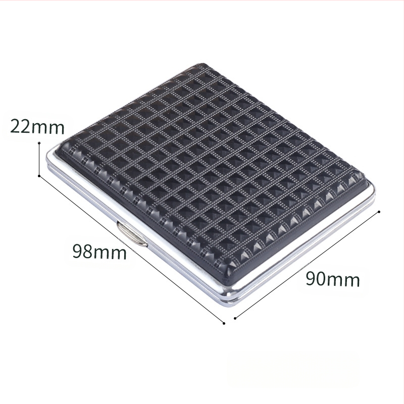 20-pakk kaasaskantavat plastmassist sigaretiümbrist, tavaline jäme sigaretiümbris, surve- ja niiskuskindel, meeste ja naiste isikupärastatud metallist sigaretihoidja