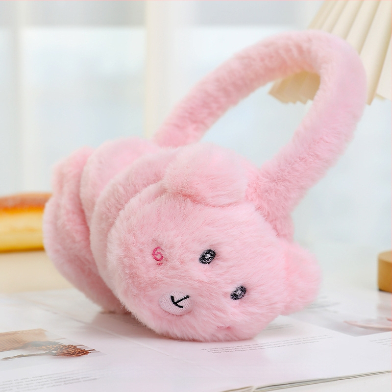 Naiste ja laste reguleeritavad puuviljadega kõrvaklapid, talvised soojad kokkupandavad kõrvaklapid, kõrvasoojendavad koomiksikaru kõrvakotid, hulgimüük