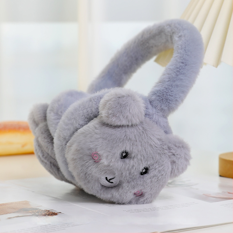 Naiste ja laste reguleeritavad puuviljadega kõrvaklapid, talvised soojad kokkupandavad kõrvaklapid, kõrvasoojendavad koomiksikaru kõrvakotid, hulgimüük