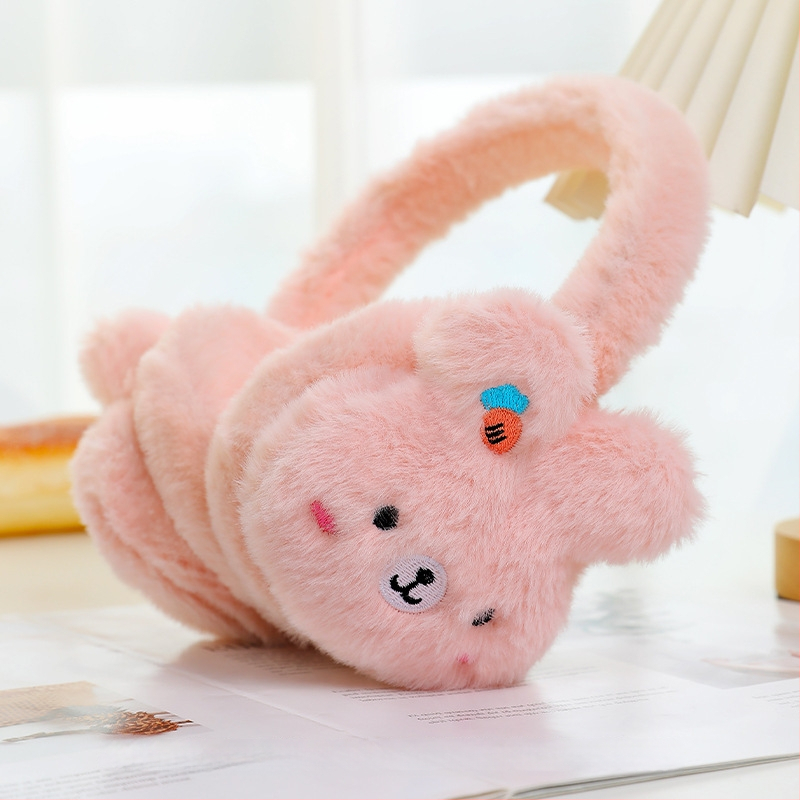 Naiste ja laste reguleeritavad puuviljadega kõrvaklapid, talvised soojad kokkupandavad kõrvaklapid, kõrvasoojendavad koomiksikaru kõrvakotid, hulgimüük