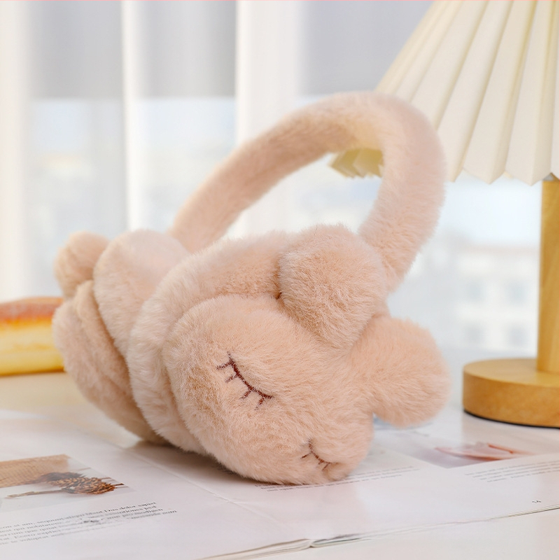 Naiste ja laste reguleeritavad puuviljadega kõrvaklapid, talvised soojad kokkupandavad kõrvaklapid, kõrvasoojendavad koomiksikaru kõrvakotid, hulgimüük