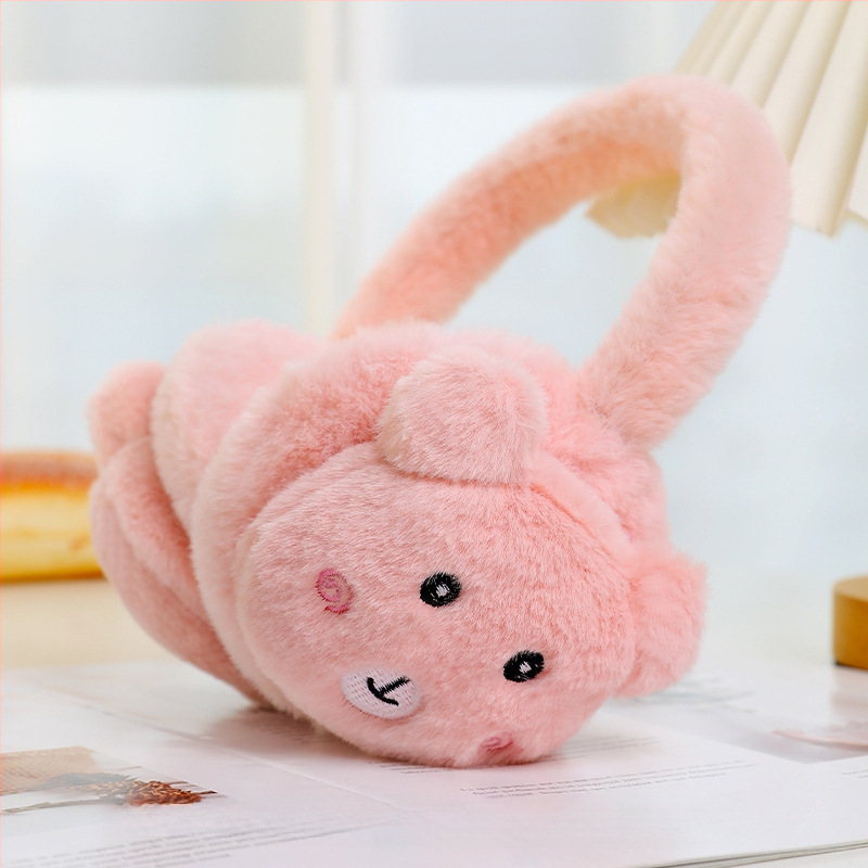 Naiste ja laste reguleeritavad puuviljadega kõrvaklapid, talvised soojad kokkupandavad kõrvaklapid, kõrvasoojendavad koomiksikaru kõrvakotid, hulgimüük