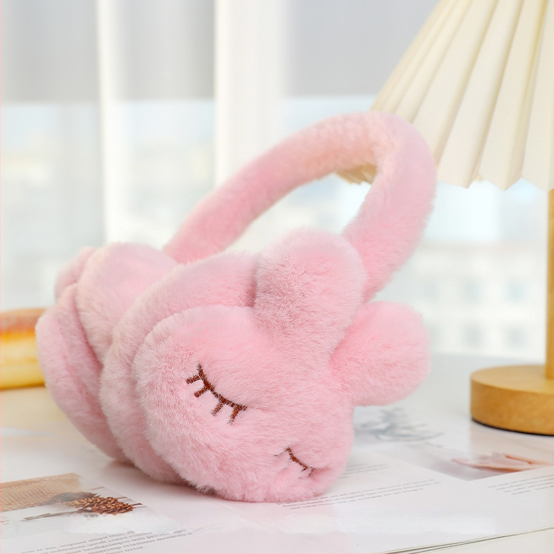 Naiste ja laste reguleeritavad puuviljadega kõrvaklapid, talvised soojad kokkupandavad kõrvaklapid, kõrvasoojendavad koomiksikaru kõrvakotid, hulgimüük