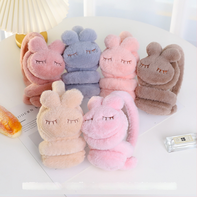 Naiste ja laste reguleeritavad puuviljadega kõrvaklapid, talvised soojad kokkupandavad kõrvaklapid, kõrvasoojendavad koomiksikaru kõrvakotid, hulgimüük