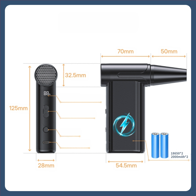 Naujas nešiojamas lauko kelionių rankinis mini ventiliatorius, tarpvalstybiniai sprogimai, smurtiniai turbo ventiliatoriaus gamyklos tiesioginiai pardavimai