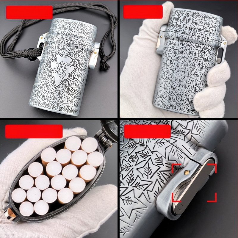 Laos Verivannitav Gangsteri Sigaretikarp 20 Pakki Shelby Uus Saabumine Suletud Veekindel Eristuv Trendikas Metallist Meeste Pael