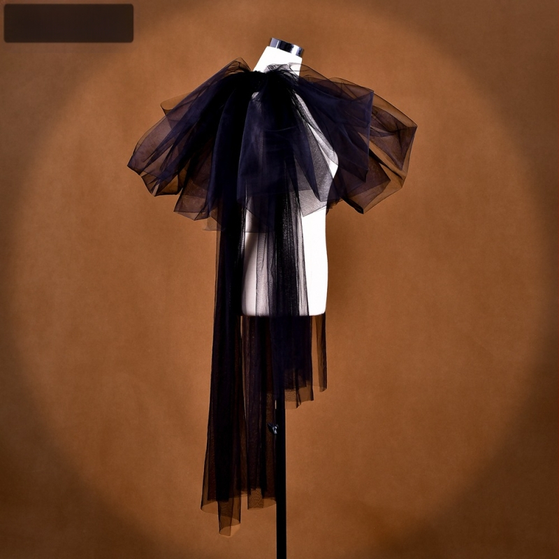 Manzhen pikk valge peamine pulmakleit, pruudi varrukaümbris, stuudiokujuline, pikk võrgust varrukaümbris, aksessuaarid MM12