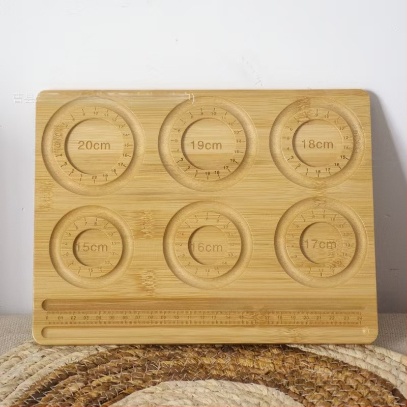 На склад Изработка на бижутерска плоча с мъниста за гривни и колиета Бамбукова дъска за дизайн на бижута Дървени камбанки от Хсинчу