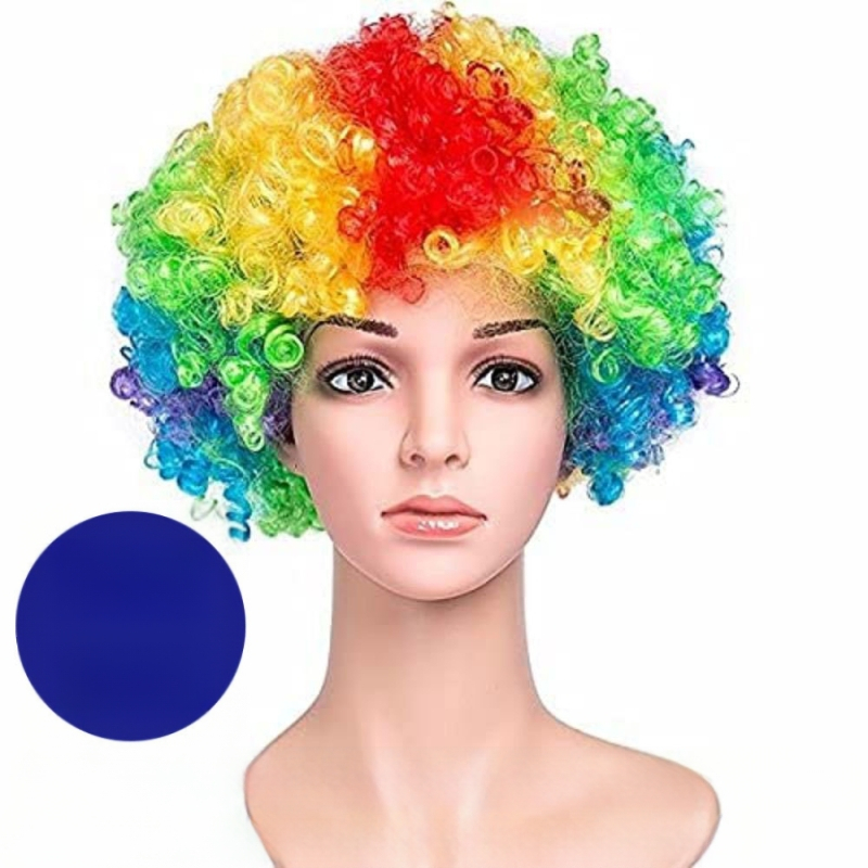 Klouni parukas Vikerkaare parukas Vikerkaare plahvatuse peakatte komplekt Jõulud Halloween Ülestõusmisfestival Karnevali pidu Klouni parukas