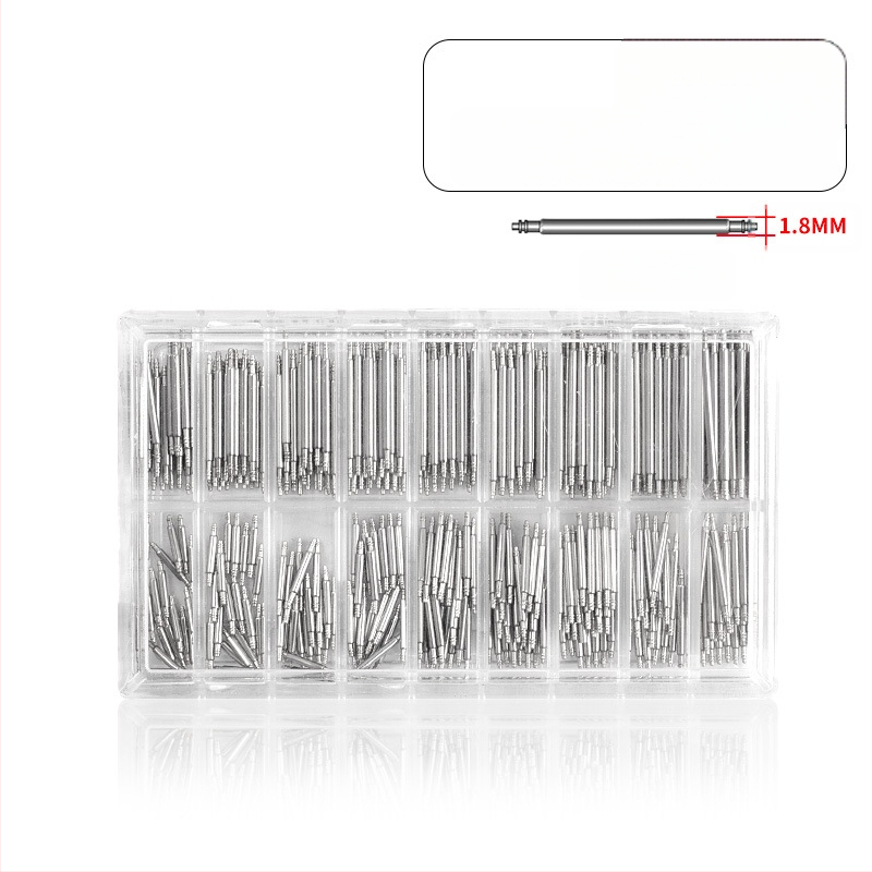 Инструменти за ремонт на часовници, аксесоари за часовници, свързващ вал от неръждаема стомана, суров, в кутия, 360° сурови щифтове за уши