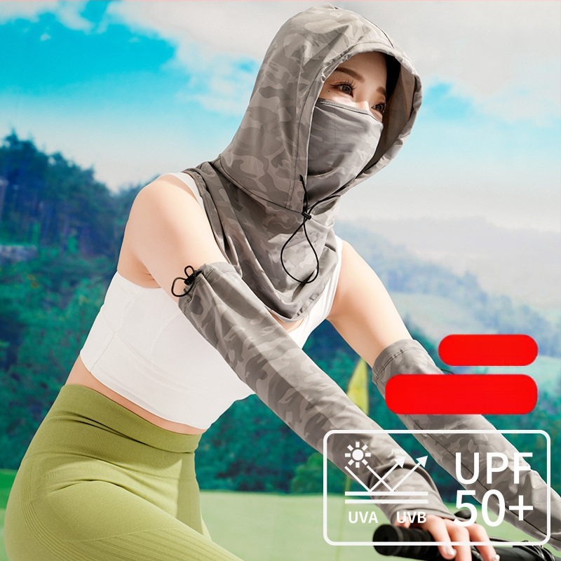 Päikesekaitsemask meestele ultraviolettkiirguse eest kaitsv kaelakaitse suvel õues autojuhtimise, ratsutamise, kalapüügi, teekorjamise, päikesemütsi naistele mõeldud päikesekaitsekreemi varrukas