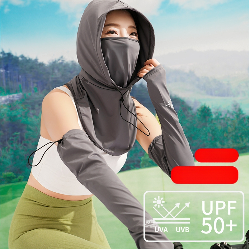 Päikesekaitsemask meestele ultraviolettkiirguse eest kaitsv kaelakaitse suvel õues autojuhtimise, ratsutamise, kalapüügi, teekorjamise, päikesemütsi naistele mõeldud päikesekaitsekreemi varrukas