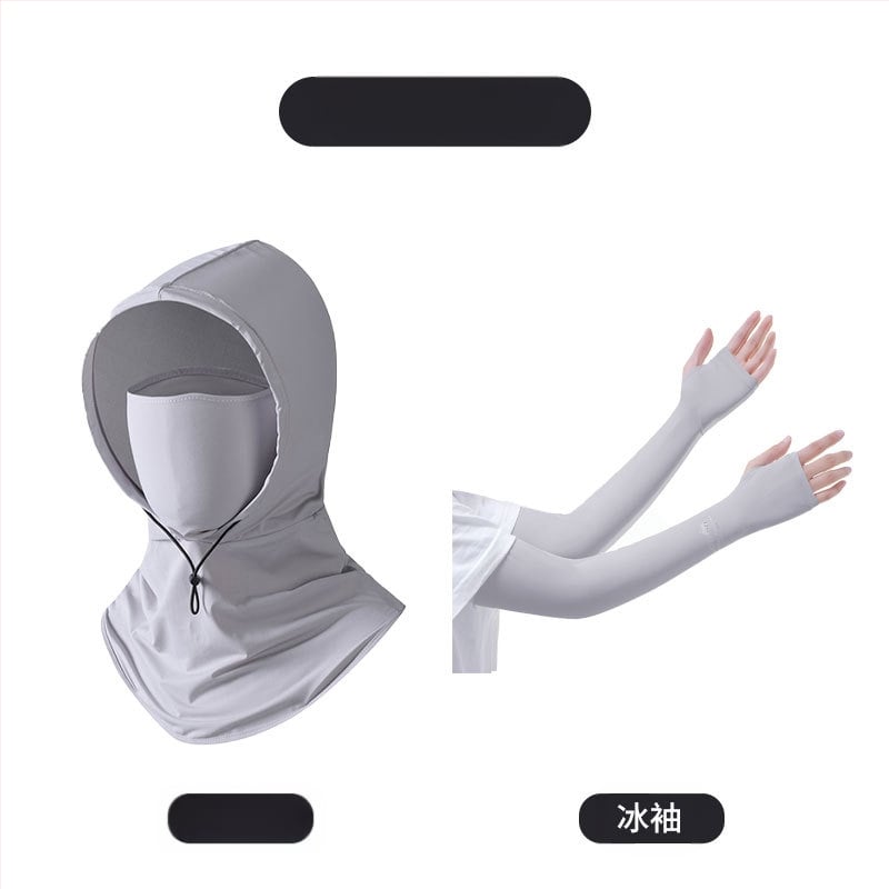 Päikesekaitsemask meestele ultraviolettkiirguse eest kaitsv kaelakaitse suvel õues autojuhtimise, ratsutamise, kalapüügi, teekorjamise, päikesemütsi naistele mõeldud päikesekaitsekreemi varrukas