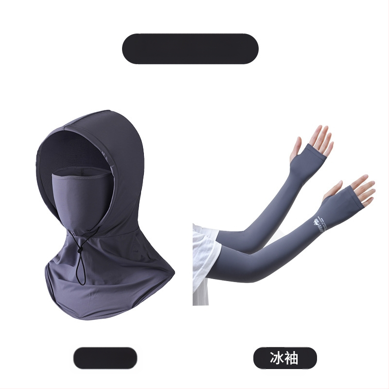 Päikesekaitsemask meestele ultraviolettkiirguse eest kaitsv kaelakaitse suvel õues autojuhtimise, ratsutamise, kalapüügi, teekorjamise, päikesemütsi naistele mõeldud päikesekaitsekreemi varrukas