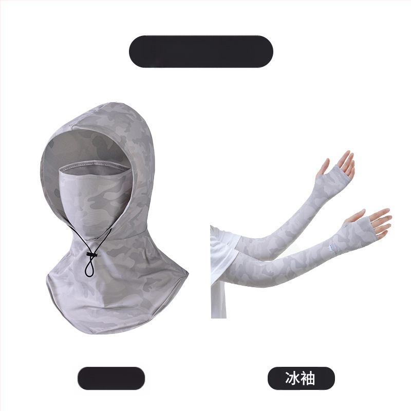 Päikesekaitsemask meestele ultraviolettkiirguse eest kaitsv kaelakaitse suvel õues autojuhtimise, ratsutamise, kalapüügi, teekorjamise, päikesemütsi naistele mõeldud päikesekaitsekreemi varrukas