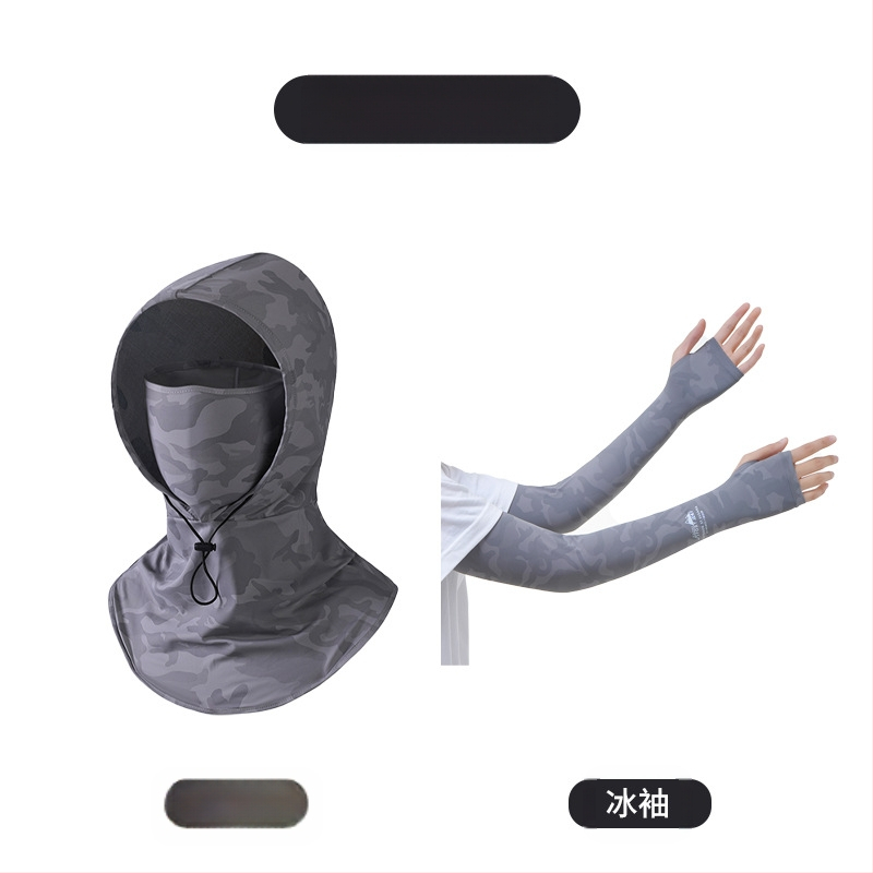 Päikesekaitsemask meestele ultraviolettkiirguse eest kaitsv kaelakaitse suvel õues autojuhtimise, ratsutamise, kalapüügi, teekorjamise, päikesemütsi naistele mõeldud päikesekaitsekreemi varrukas