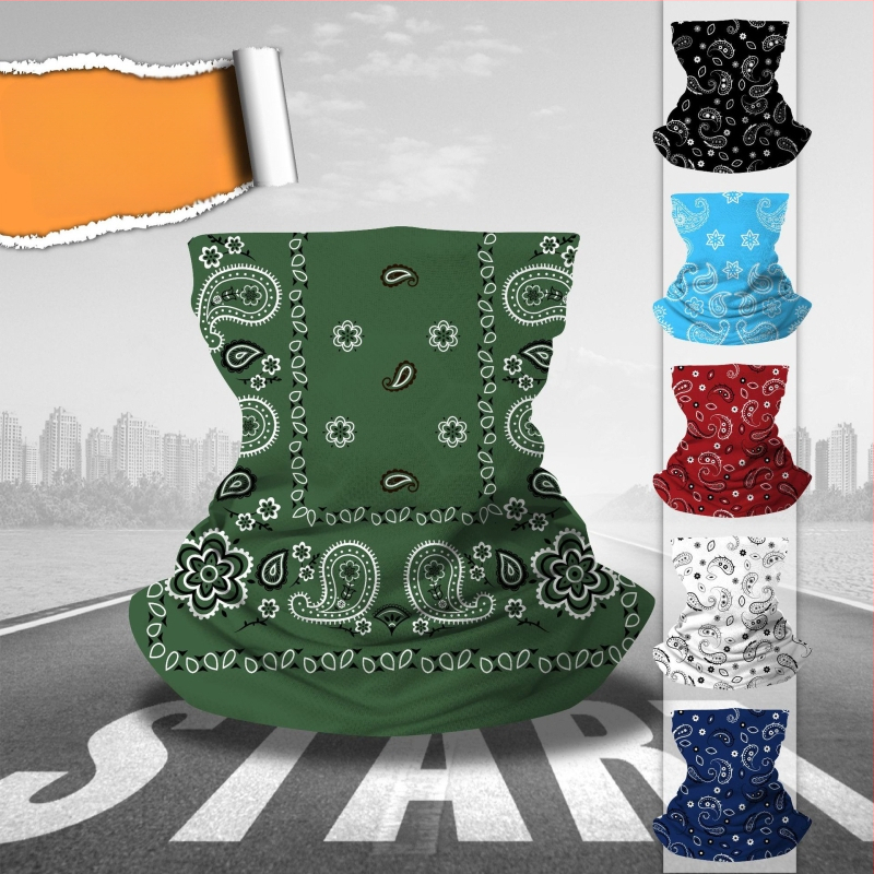 Nyomtatott kesudió virágos határokon átnyúló naptej horgász lovaglósál maszk háromszög alakú sál jég selyem amazon kapucni huzat