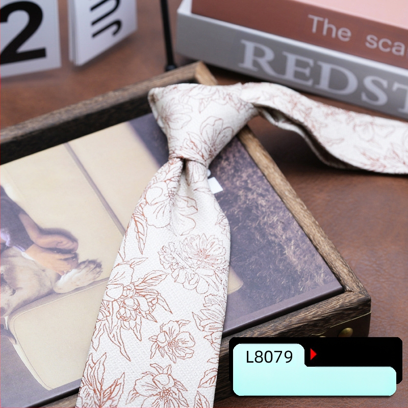 Vyriška suknelė su kaklaraiščiu, korėjietiško stiliaus, britiško Honkongo stiliaus, džentelmeniška, retro, 8 cm ranka surišama, verslo, studentų, darbo, mados, profesionali apranga