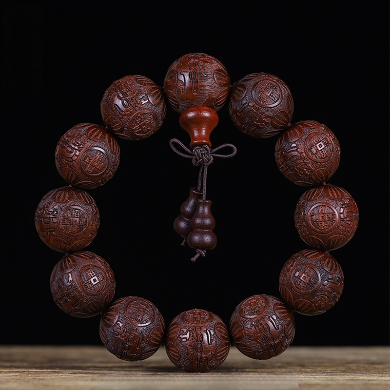 Roosipuust Pixiu kuukivi käevõru, veresandlipuust budistlikud helmed meestele ja naistele, käeshoitav käevõru ja mänguasi