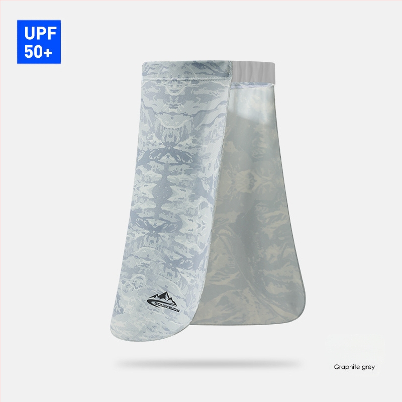 Καλοκαιρινή μάσκα από μετάξι πάγου για άνδρες, ποδηλασία, ψαρέματος, προστατευτικό λαιμού, κρεμαστό αυτί, αναπνεύσιμη πετσέτα προσώπου, προστασία από τον ήλιο, μαγικό μαντήλι, κουρτίνα καπέλου, διασυνοριακή