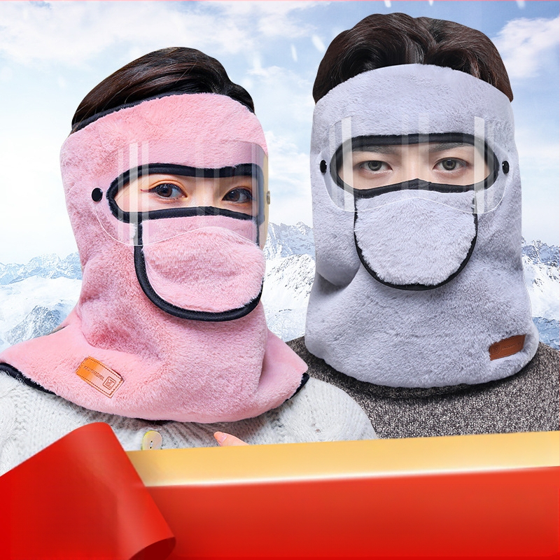 Žiemos nauja šalčiui atspari, šilumą palaikanti viso veido kaukė vyrams ir moterims, skirta jojimo kaklo apsaugai, elektrinių automobilių ir motociklų galvos apdangalas