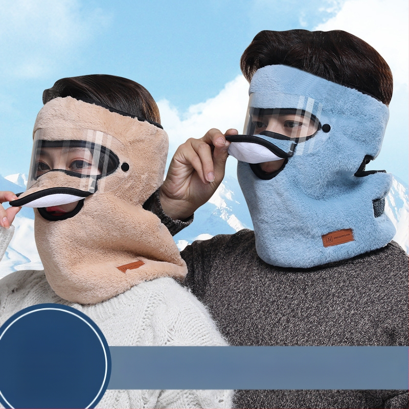 Žiemos nauja šalčiui atspari, šilumą palaikanti viso veido kaukė vyrams ir moterims, skirta jojimo kaklo apsaugai, elektrinių automobilių ir motociklų galvos apdangalas