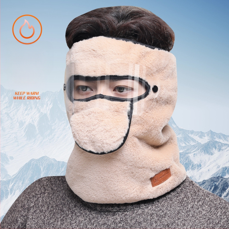Žiemos nauja šalčiui atspari, šilumą palaikanti viso veido kaukė vyrams ir moterims, skirta jojimo kaklo apsaugai, elektrinių automobilių ir motociklų galvos apdangalas