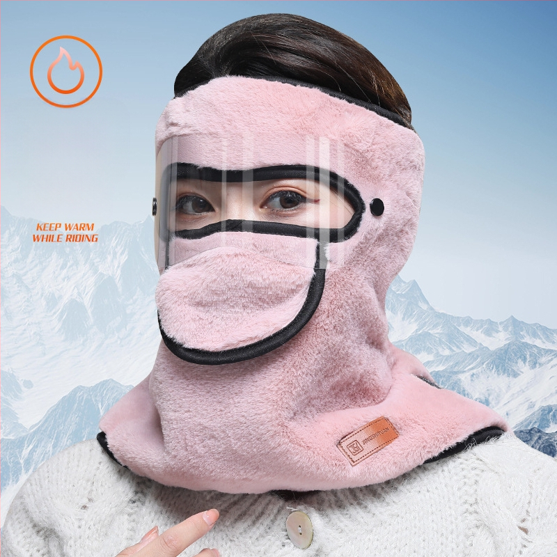 Žiemos nauja šalčiui atspari, šilumą palaikanti viso veido kaukė vyrams ir moterims, skirta jojimo kaklo apsaugai, elektrinių automobilių ir motociklų galvos apdangalas