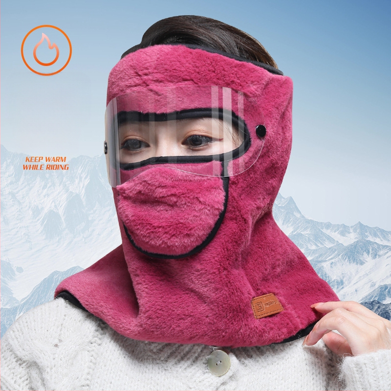 Žiemos nauja šalčiui atspari, šilumą palaikanti viso veido kaukė vyrams ir moterims, skirta jojimo kaklo apsaugai, elektrinių automobilių ir motociklų galvos apdangalas