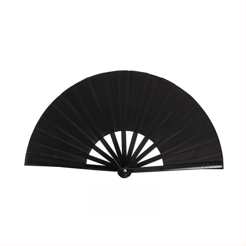 Gyári közvetlen értékesítésű 8 hüvelykes fekete csont egyoldalas kétoldalas harcművészeti legyező kétoldalas legyező gyermek tánclegelő