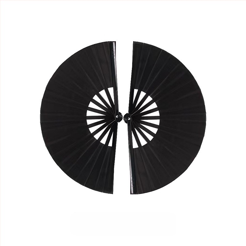 Gyári közvetlen értékesítésű 8 hüvelykes fekete csont egyoldalas kétoldalas harcművészeti legyező kétoldalas legyező gyermek tánclegelő