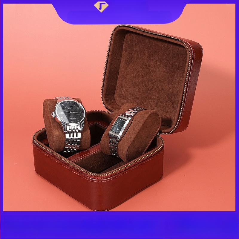 2025 Διασυνοριακό Νέο Κουτί Ρολογιών Φορητό Μαξιλάρι Ρολογιών από Βελούδο Ελαφιού με Αναδιπλούμενο Τοπ, Κουτί Δώρου, Κουτί Αποθήκευσης Κοσμημάτων