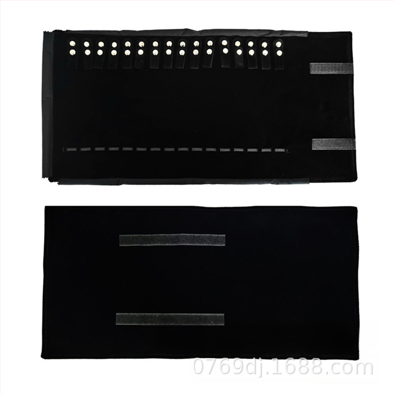 Ehted Kaelakee hoiukott Roll Bag Näitusel Kaasaskantav Kaelakee Kuva Kogumiskott Ehted Kokkupandav Flannelette