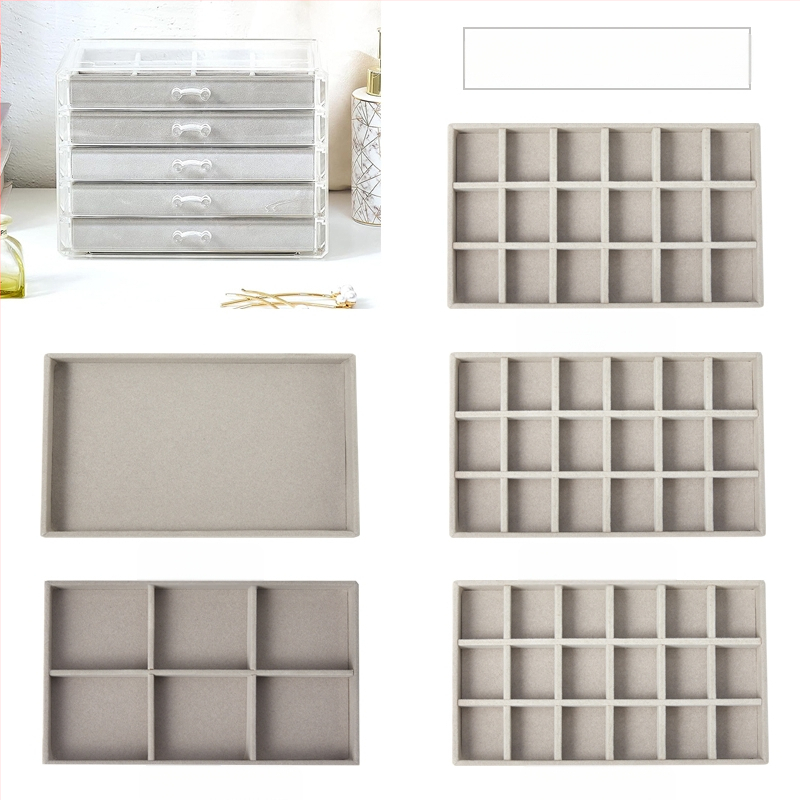 Daugiasluoksnė padalinta papuošalų dėžutė auskarai auskarai papuošalų laikymo dėžutė namams papuošalų dėžutės klasifikacija skaidri apdailos dėžutė didmeninė prekyba