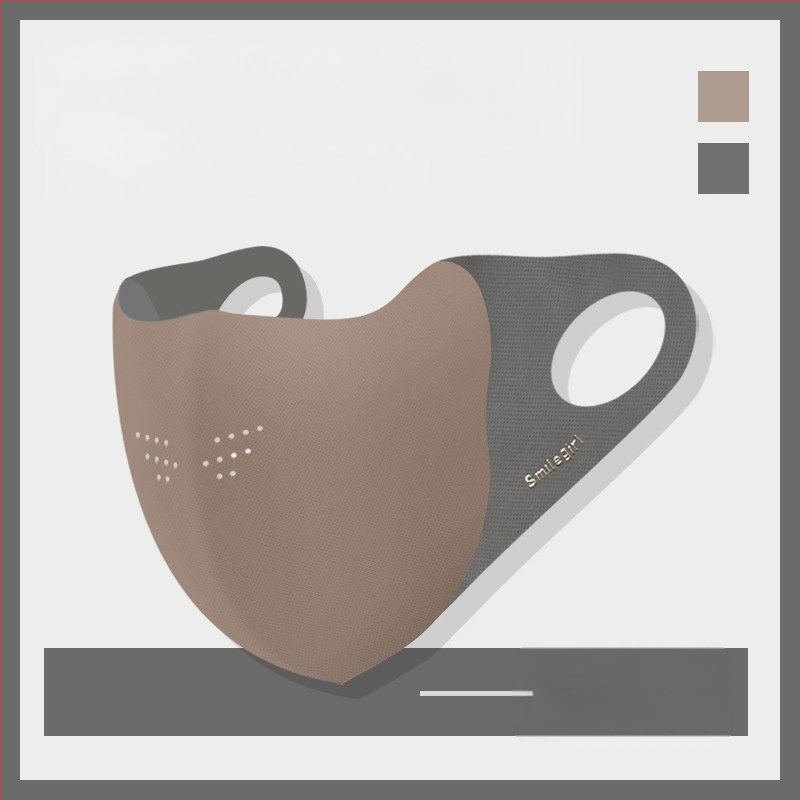 „Shu Meijia“ rudens ir žiemos pilka šilta kaukė, kempinė, atspari dulkėms, kvėpuojanti, akių apsauga, atspari UV spinduliams, 3D, plaunama