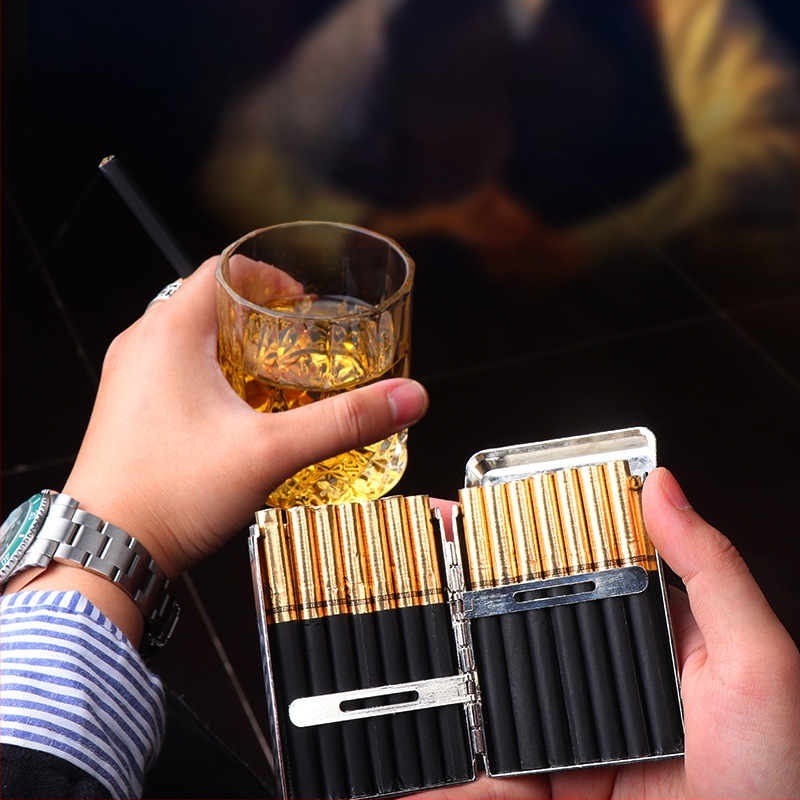 MG uus Harlandi sigaretiümbris Bloody Cigarette Gangster jämeda 16 metallist küljega kolme avatud tehase väljamüügiga