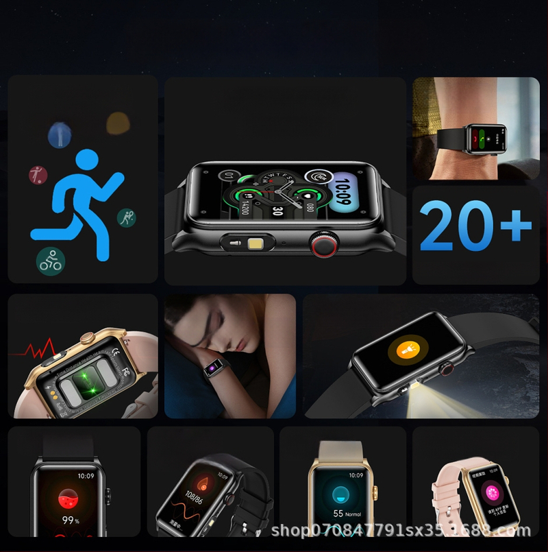 G50 okosóra új termék, határokon átnyúló Bluetooth hívás, vércukorszint, pulzusszám, vérnyomás, vér oxigén karkötő, alvás Udon