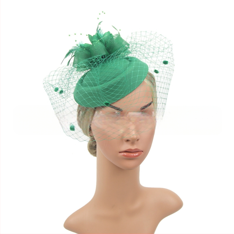 „Amazon“ populiariausi europietiški ir amerikietiški vestuviniai galvos apdangalai, retro stiliaus tinklinė cilindrinė skrybėlė, plunksnų plaukų aksesuarai, žokėjų klubo skrybėlių galvos apdangalas
