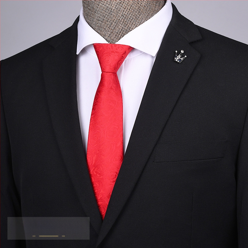 Lukuga lipsuga meeste laisk ühe tõmbamisega kleit äripulma lihtne lips laia tehase laos 1