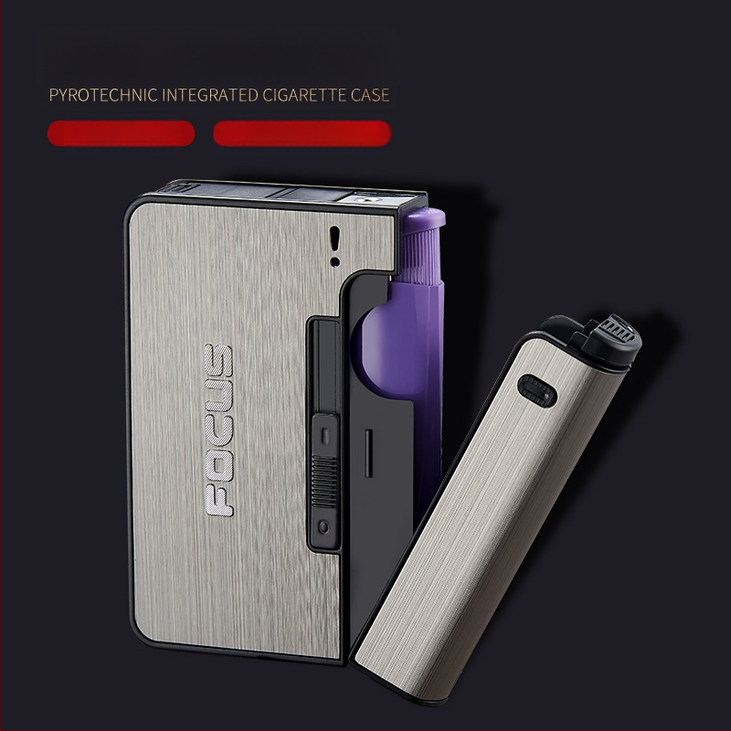 FOCUS Creative Split asendatav ühekordselt kasutatav meeste kümne automaatse sigaretiümbrise niiskuskindel rõhukindel kaasaskantav YH001