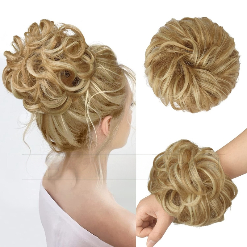 Keemilisest kiust juuksed Rõngas Pallpea Lokkis juuksed Rõngas Sassis Laisk Lilleline Tups Parukas Krunn Juukseaksessuaarid Lokkis Nutt