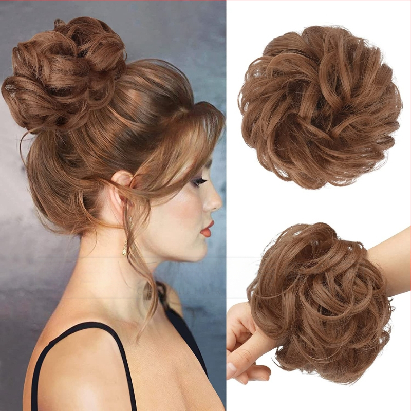 Keemilisest kiust juuksed Rõngas Pallpea Lokkis juuksed Rõngas Sassis Laisk Lilleline Tups Parukas Krunn Juukseaksessuaarid Lokkis Nutt