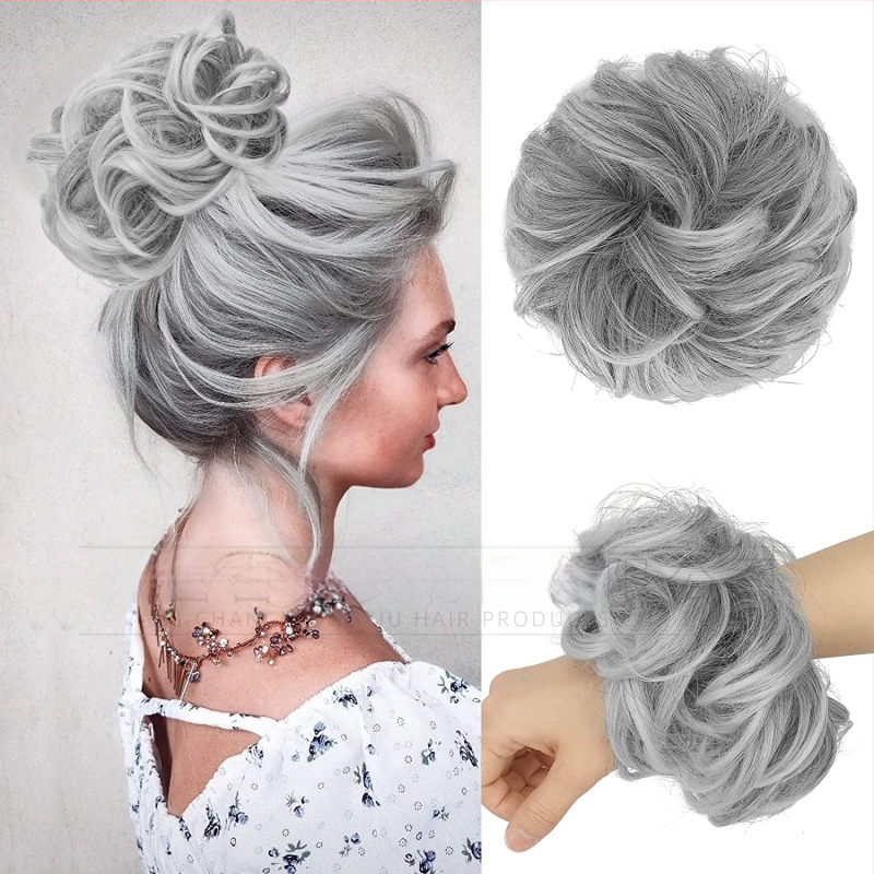 Keemilisest kiust juuksed Rõngas Pallpea Lokkis juuksed Rõngas Sassis Laisk Lilleline Tups Parukas Krunn Juukseaksessuaarid Lokkis Nutt