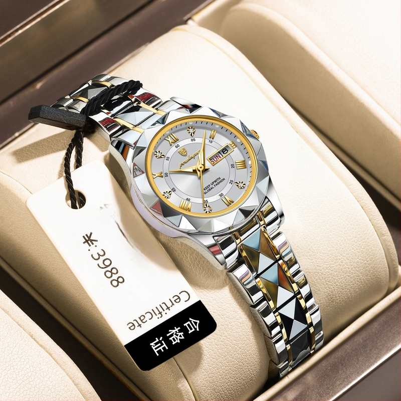 női karóra új vízálló világító divatos kvarcóra élőben