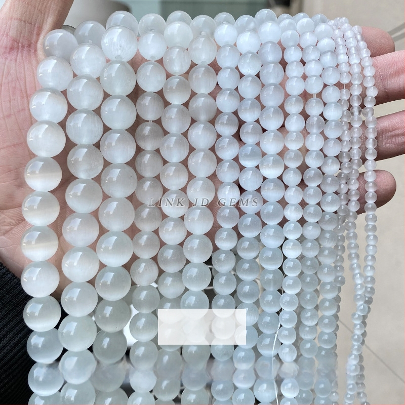 Gyári közvetlen szállítás, többszínű macskaszem köves gyöngyök, kézzel készített, barkács ékszerek, kiegészítők, karkötők, nyakláncok, félkész kerek gyöngyök, nagykereskedelem