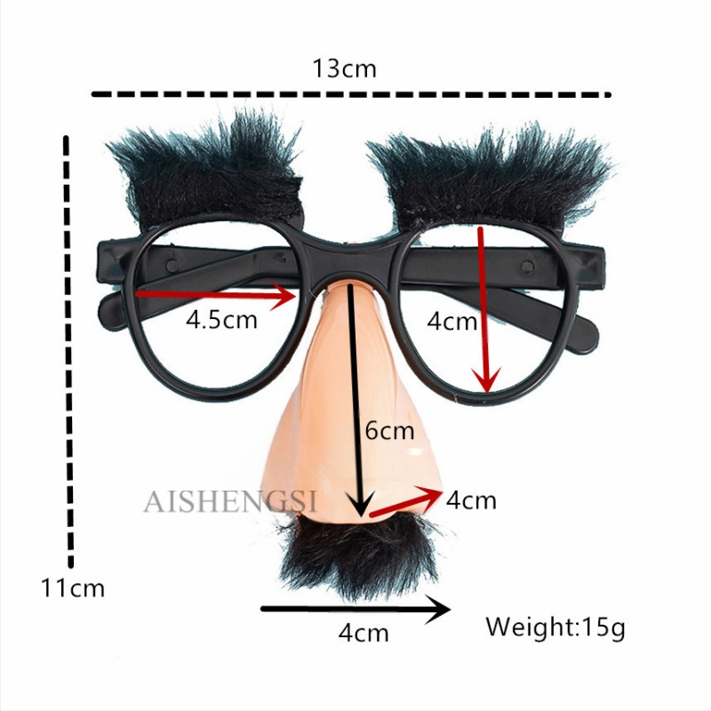 Gyermek felnőtt szakállas szemüveg Halloween vicces szemüveg április elsejei előadás szalagavató előadás kellékek